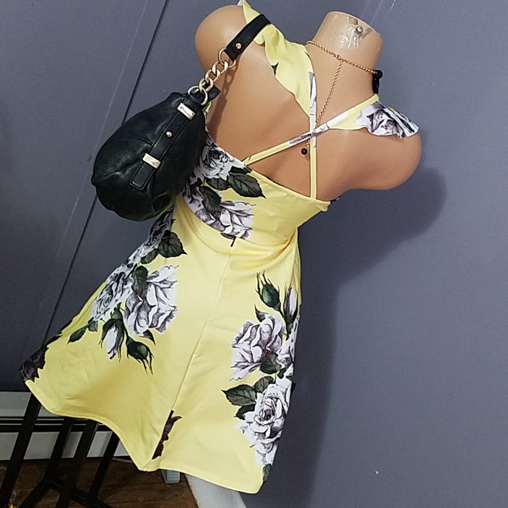 2019 New Release Skater Floral Dress SEXY - Picture 5 of 8